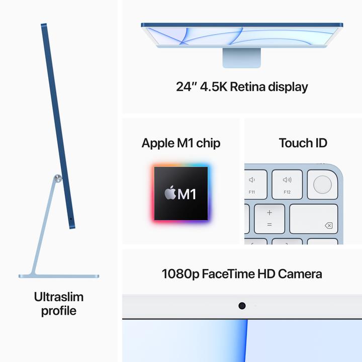 Produktbild Apple iMac (M1, 8 GB, 256 GB)