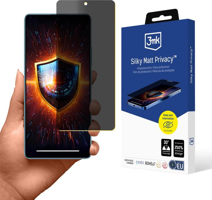 Immagine prodotto 3MK Redmi Note 13 5G - Privacy opaca e setosa (1 Pezzo/i, Xiaomi Redmi Note 13 5G)