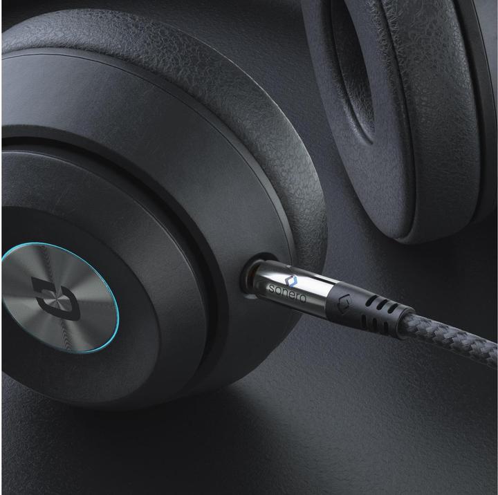 Immagine prodotto Sonero Cavo audio con jack da 3,5 mm e rivestimento in nylon da 5 m (5.50 m, Connettore da 3,5 mm (AUX))