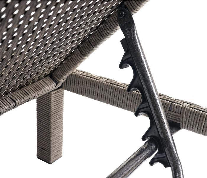 Image du produit Swisshandel24 Poly-Rattan Bain de soleil, Relax Bain de jardin - Basic gris, Coussin gris foncé (198 cm)