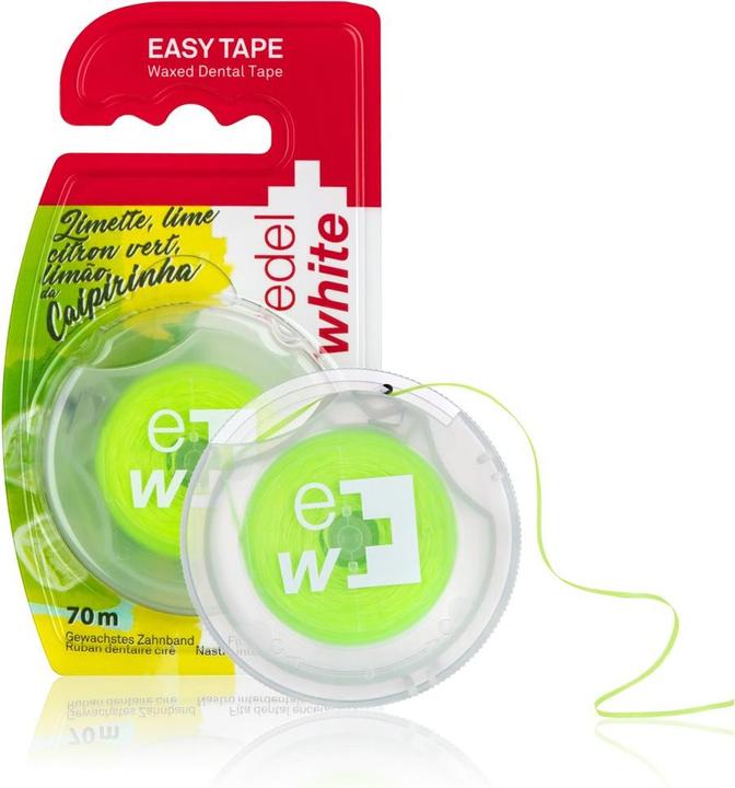 Produktbild Edel + White Easy Tape gewachste Zahnseide Caipirinha (70 m)