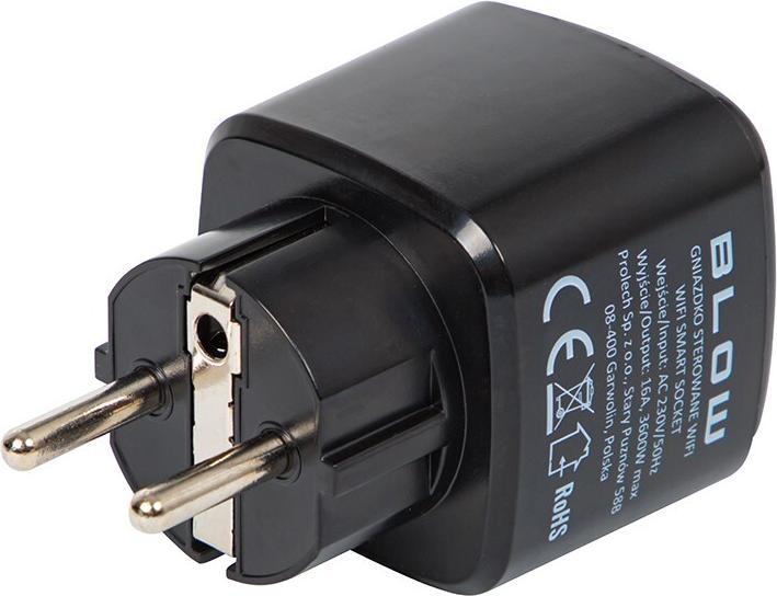 Actual product image Blow Intelligent WLAN socket outlet TUYA V3 black (Wi-Fi)