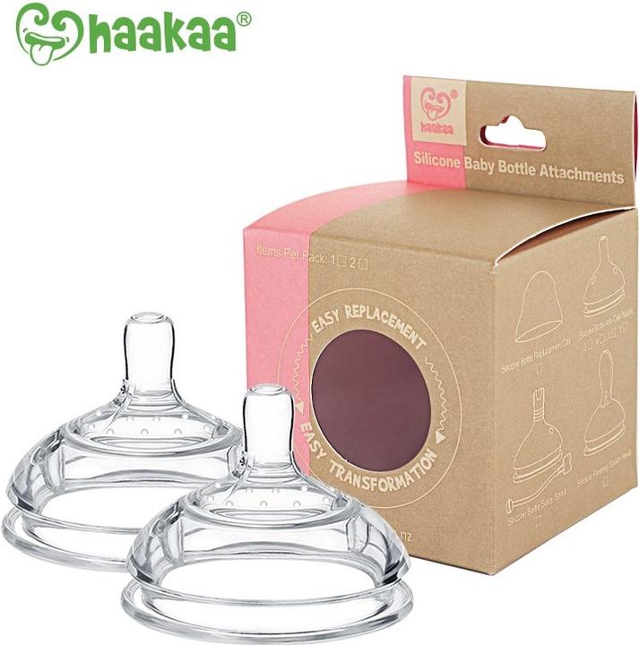 Actual product image Haakaa Generation 3 Anti-Colic Teat for Baby Bottle M (Medium Flow)