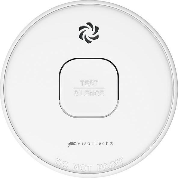 Produktbild VisorTech Fotoelektrischer Rauchwarnmelder mit 10-J.-Batterie, 85 dB, VDS