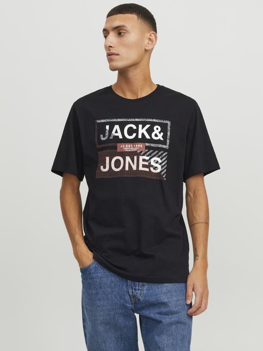 Actual product image Jack & Jones 3-pack Printed Round Neck T-shirt T-shirt (XS)
