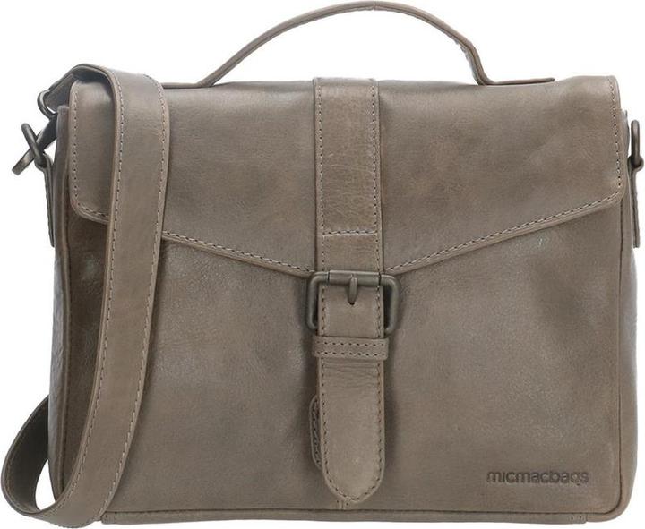 Produktbild Hide & Stitches Micmacbags Porto -Umhängetasche - Grau - 100% Leder