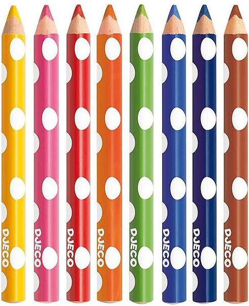 Produktbild Djeco Farbstifte für die Kleinen (Mehrfarbig, 8 x)