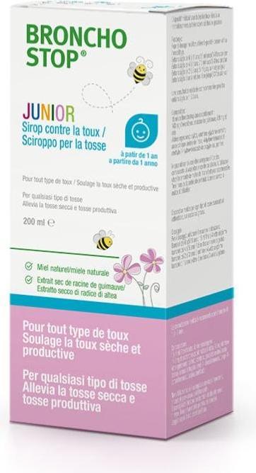 Actual product image Hänseler BRONCHOSTOP Junior cough syrup 200ml (1 Piece)