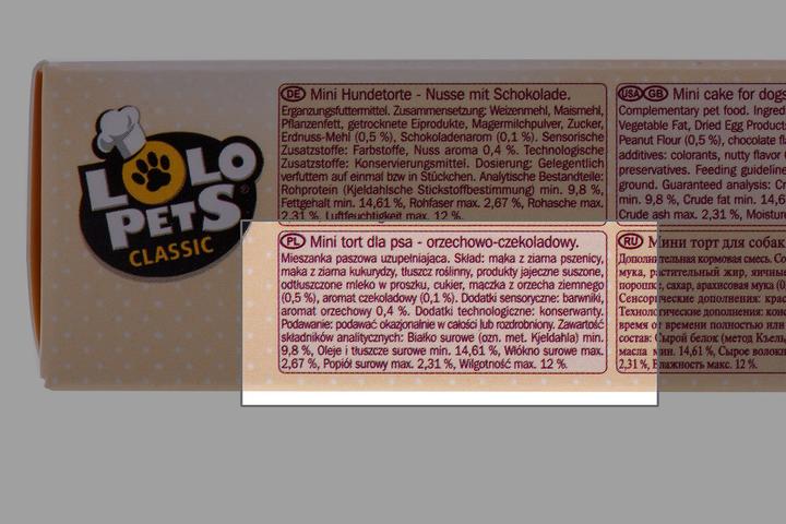 Actual product image Lolo Pets Classic Tort dla psa Mini Orzechowo-czekoladowy (Senior, 40 g)
