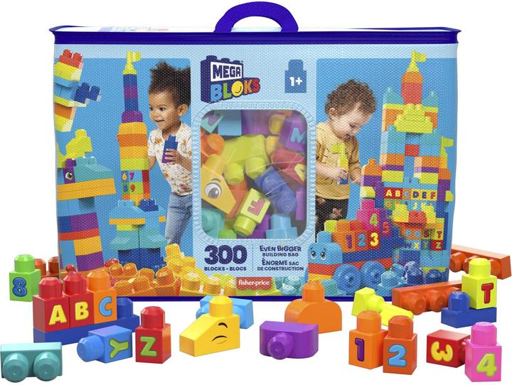 Produktbild Mattel BLOKS Bauset mit extra grossem Bausteinebeutel mit 300 grossen Bausteinen