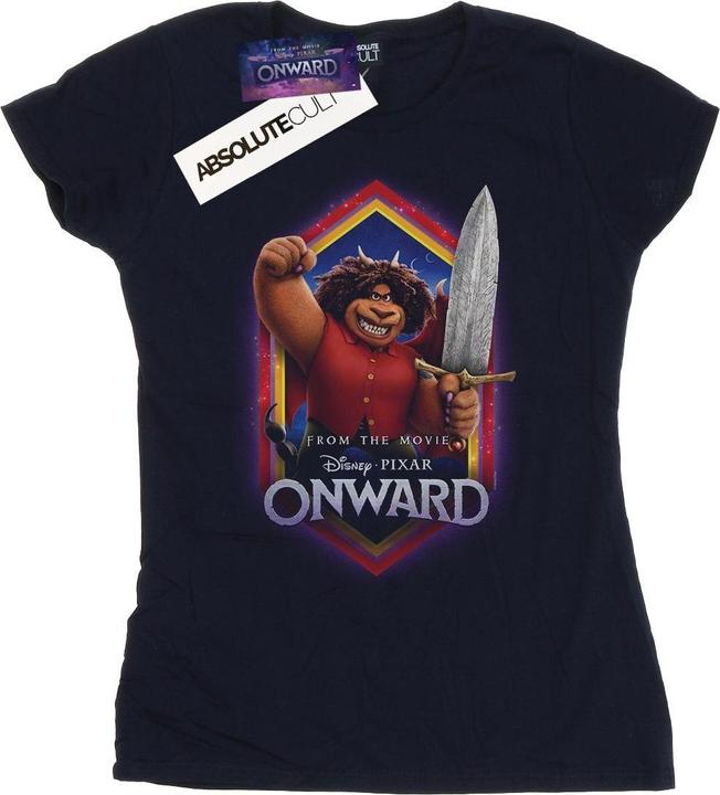 Actual product image Disney Womens/Ladies Onward Corey Manticore Crest Cotton T-Shirt (M)