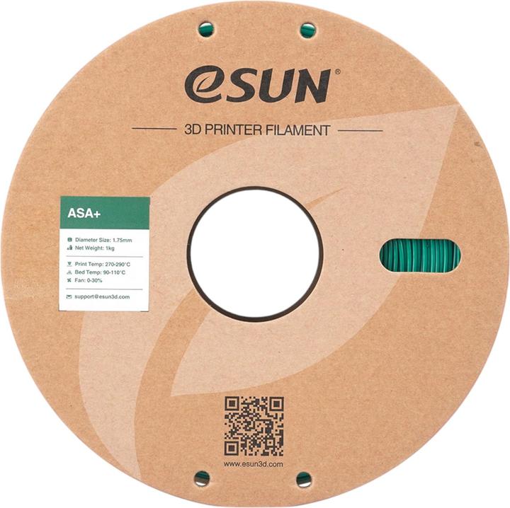 Actual product image eSUN ASA+ 1,75mm GREEN 1kg (ASA, 1.75 mm, 1000 g, Green)