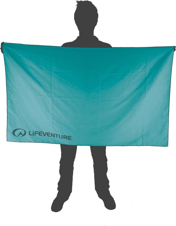 Actual product image Lifeventure Recycled SoftFibre Trek Towel, Teal, Giant