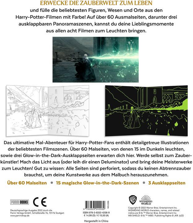 Immagine prodotto Panini Dai film di Harry Potter: Libro da colorare fosforescente