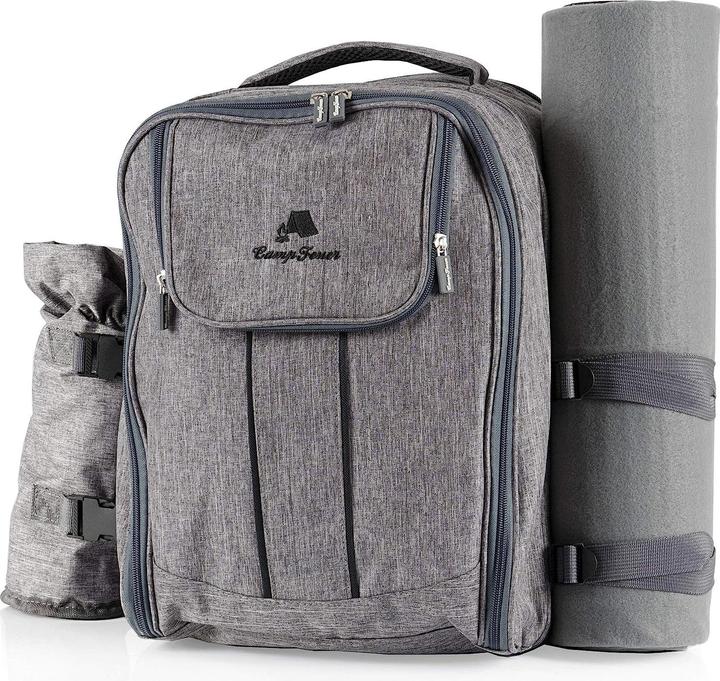 Immagine prodotto CampFeuer Zaino da picnic per 4 persone (grigio)