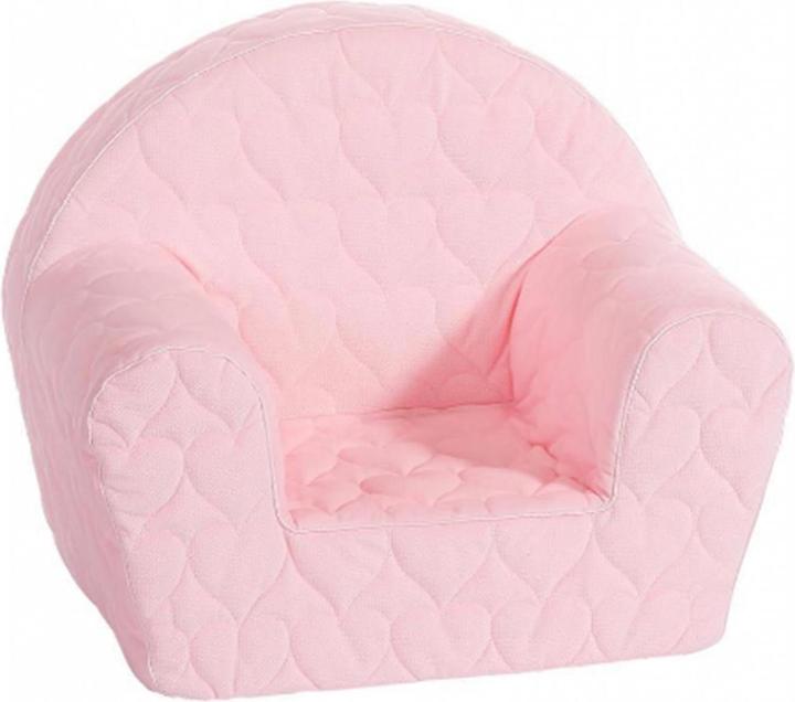 Knorrtoys Fauteuil pour enfants Rose avec des coeurs (Fauteuil pour enfants)