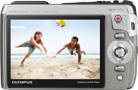 Image du produit Olympus Tough TG-820, 12MP, 3D, zoom 5x, étanche, argenté (1/2,3'')