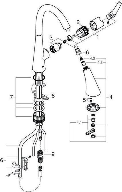 Produktbild Grohe Zedra Einhand-Spültischbatterie