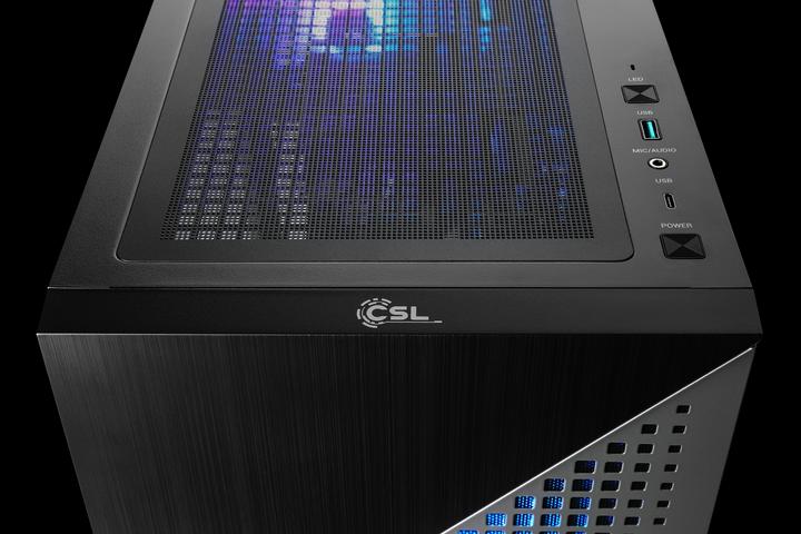 Produktbild CSL Gaming PC M10200H (AMD Ryzen 7 7800X3D, 32 GB, 1000 GB, GeForce RTX 4070)
