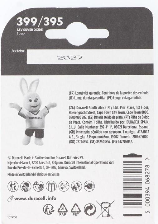 Image du produit Duracell Electronique (1 pcs, SR57, 55 mAh)