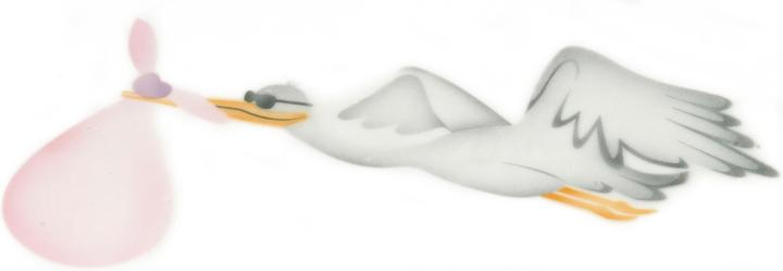 Produktbild Martellato Airbrush Schablone Storch