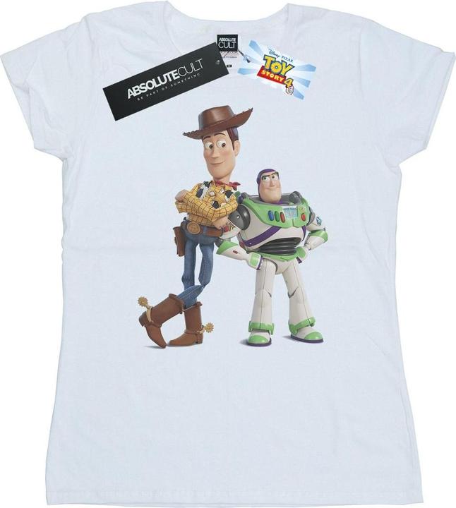 Actual product image Disney Womens/Ladies Toy Story Buzz And Woody Standing Cotton T-Shirt (XL)