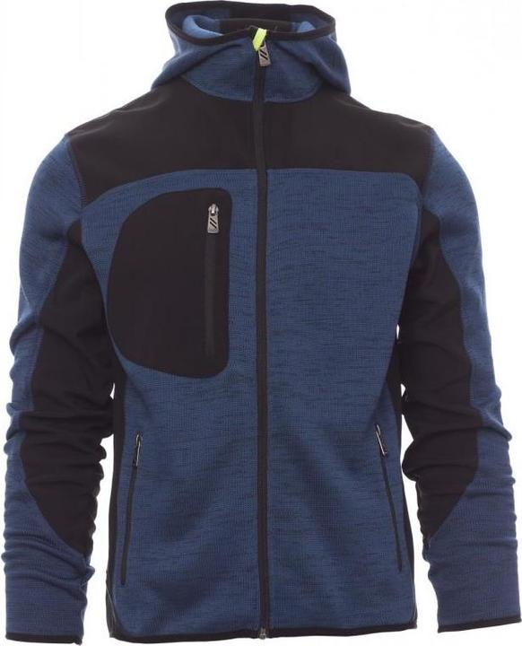 Schwarz, blau melange