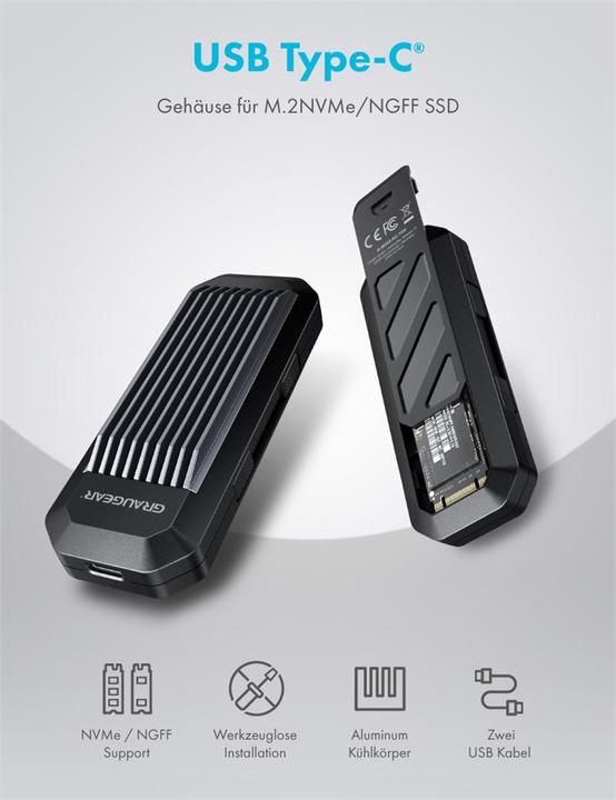 Actual product image Graugear G-M202-AC-10G (M.2 2230, M.2 2242, M.2 2260, M.2 2280)