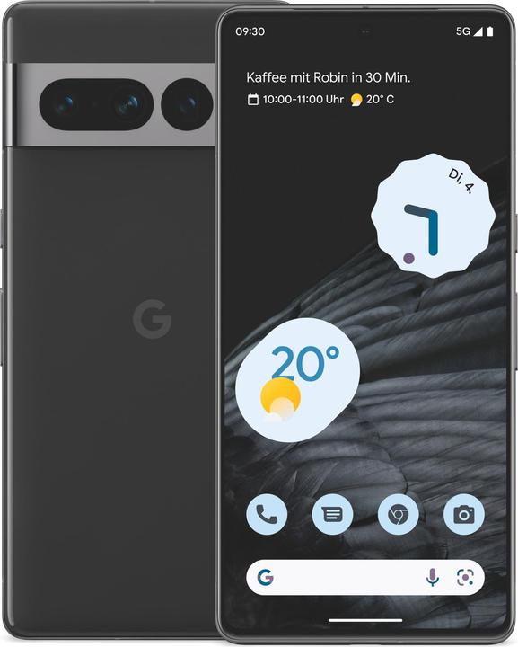 Actual product image Google Pixel 7 Pro (256 GB, Obsidian, 6.70", SIM + eSIM, 50 Mpx, 5G)