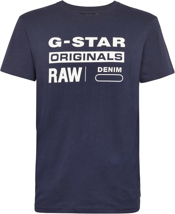 Actual product image G-Star Printed Graphic Eight T-Shirt Regular Fit Sartho Blue (S)