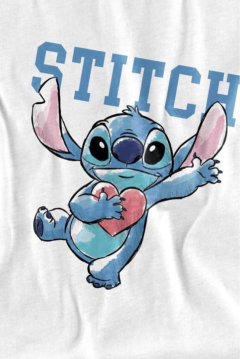 Actual product image Lilo & Stitch Childrens/Kids Clutching Hearts T-Shirt (140)