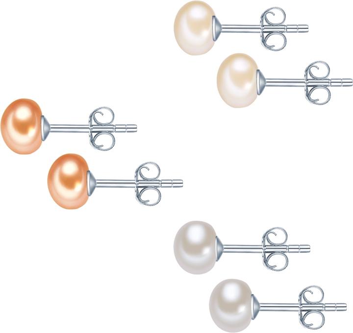 Produktbild Valero Pearls Damen Sterling Silber Süsswasser-Zuchtperle silber - 3350 (Sterling Silber 100%)
