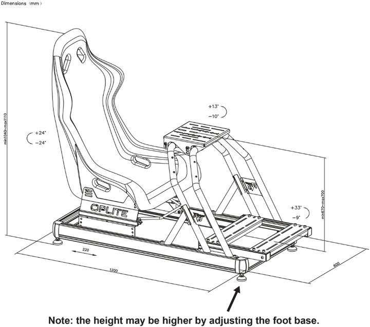 Image du produit Oplite Cockpit R8 Fury Black retail (Expédition)