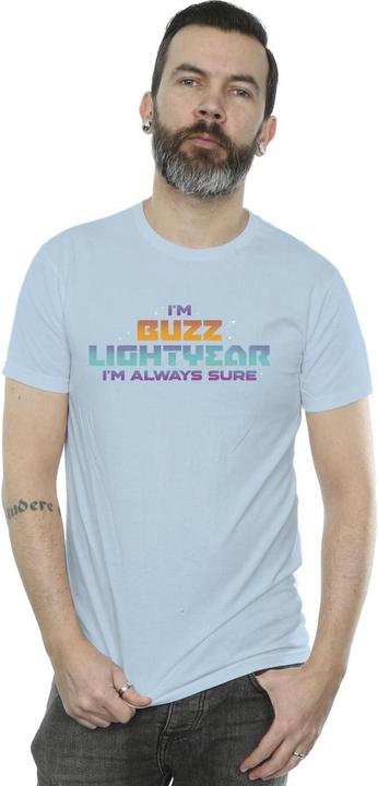 Actual product image Disney Mens Lightyear Always Sure Text T-Shirt (M)