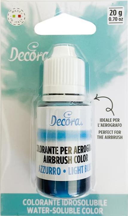 Decora Colorante per aerografo solubile in acqua - Azzurro