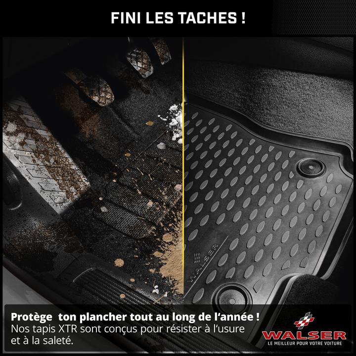 Image du produit Walser Tapis en caoutchouc XTR pour Skoda Fabia II/Fabia Combi II 12/2006 - 12/2014 (2 tapis avant + 2 tapis arrière)