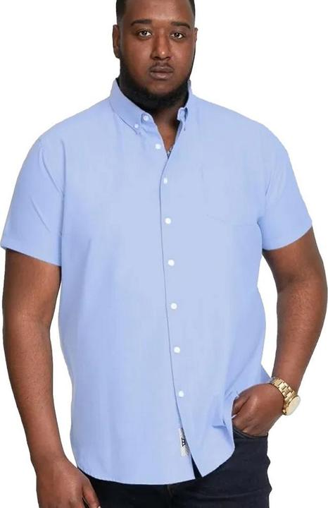 Actual product image DUKE Mens James Oxford Kingsize Short-Sleeved Shirt (4XL)