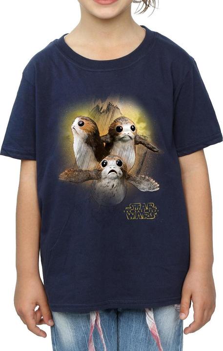 Image du produit Star Wars T-shirt en coton brossé Porg pour fille (116)
