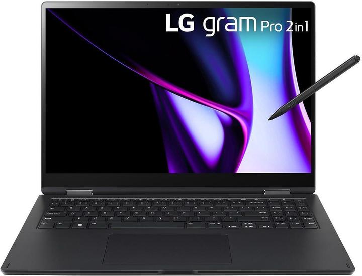 Produktbild LG 16" 16T90SP-K 2in1 Notebook Tablet Core i7 16GB 1TB W11H (16", Intel Core Ultra 7 155H, 16.38 GB, 1024 GB, DE)
