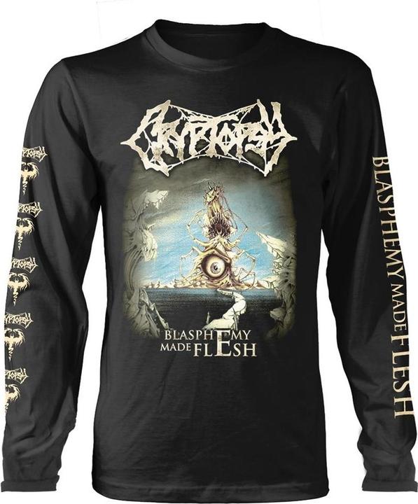 Actual product image Universal Textiles Unisex Adult Blasphemy Made Flesh T-Shirt (M)