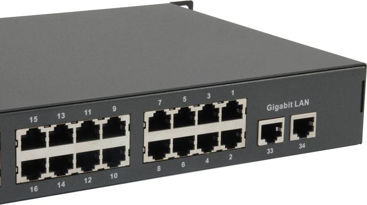 Immagine prodotto LevelOne /100 Mbps PoE, /100/1000 Mbps RJ-45 32K (32 Porti)