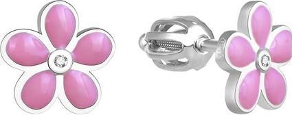 Produktbild Beneto Silver earrings with flowers AGUP1539S-2 (L)