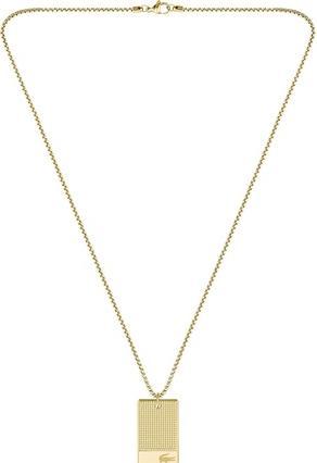Lacoste Fashion Men's Gold Plated Stencil Necklace 2040220