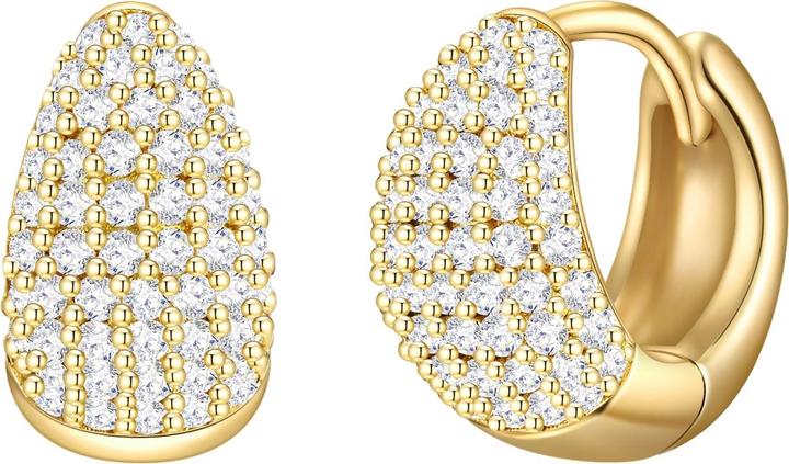 Actual product image Glanzstücke München Ladies Sterling Silver Cubic Zirconia Yellow Gold - 28973 (Sterling Silver)
