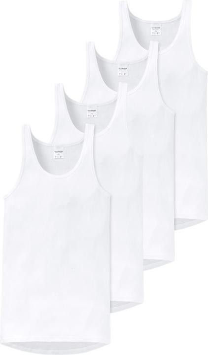 Produktbild Schiesser 4er Pack Original Classics Feinripp Unterhemd (L)