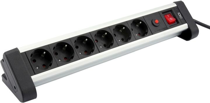 Actual product image Olympia IOIO Power strip w. inclination "SL 2625 S (6 x, CEE 7/3, 1.50 m)