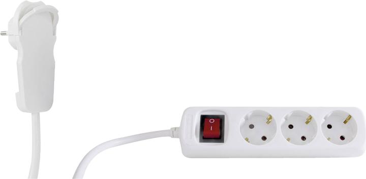 Actual product image REV 2x1 socket strip 3-fold 5m + switch (3 x, 5 m)