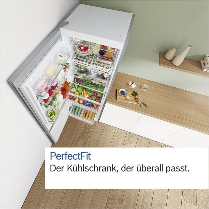 Actual product image Bosch Hausgeräte Series 4, Freestanding fridge-freezer combination with freezer section below, 203 x 60 cm (363 l)