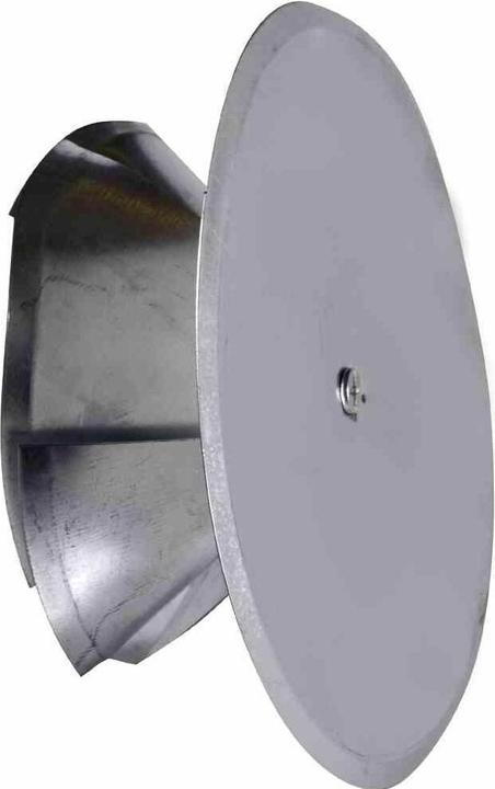 FireFix 2097/1 Coprifori per camino con imbuto spargitore e isolamento, regolabile fino a ø 160 mm, argento