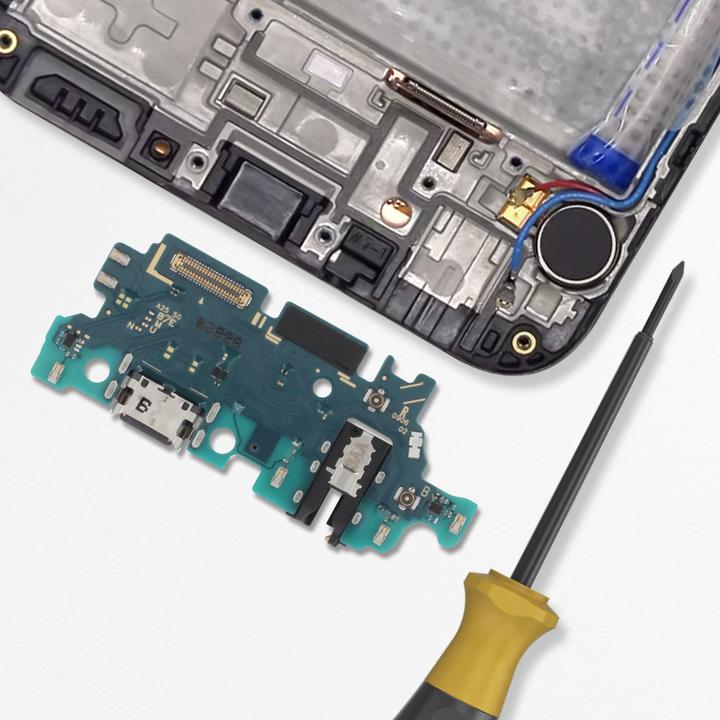 Actual product image Samsung Spare part USB-C charging socket + microphone + jack plug